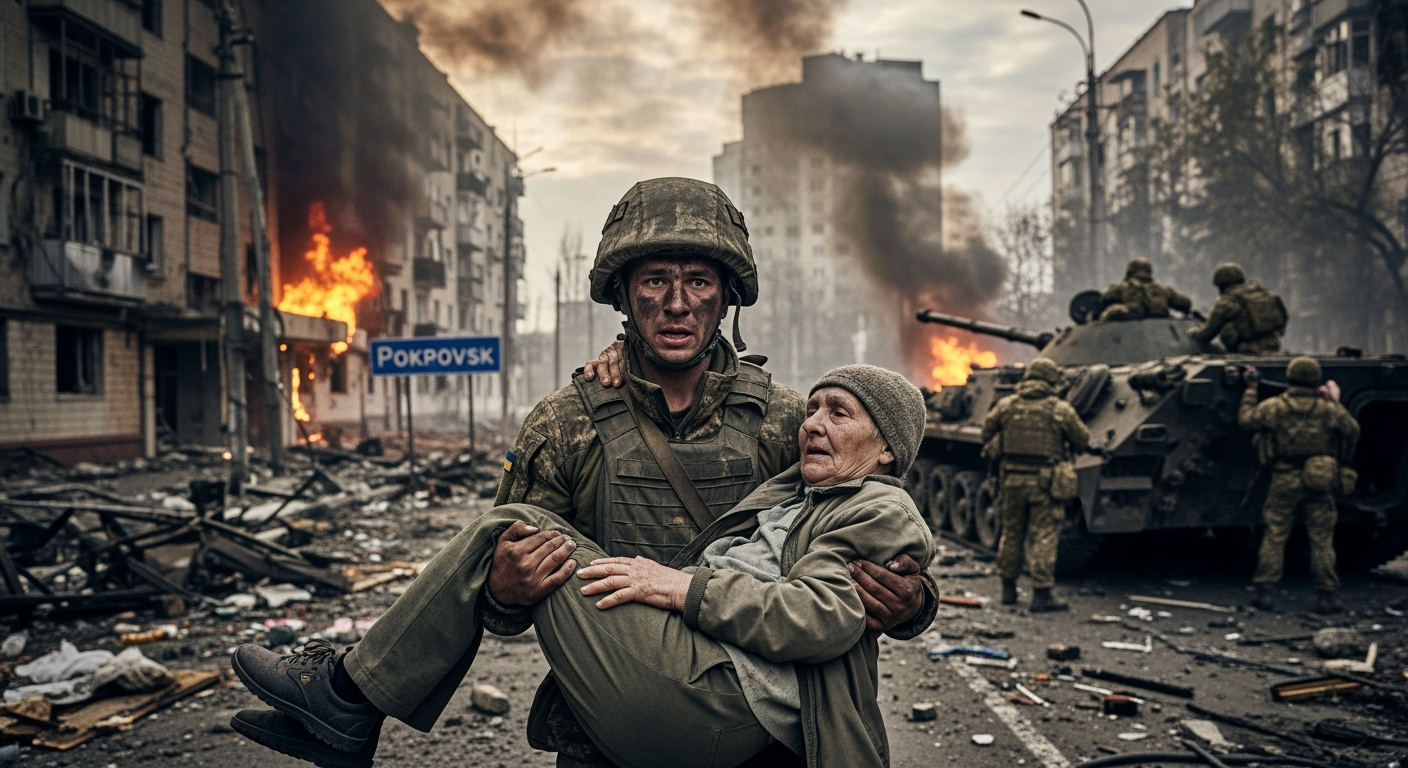 「穩定的混亂」——烏克蘭堡壘城市波克羅夫斯克勉強支撐