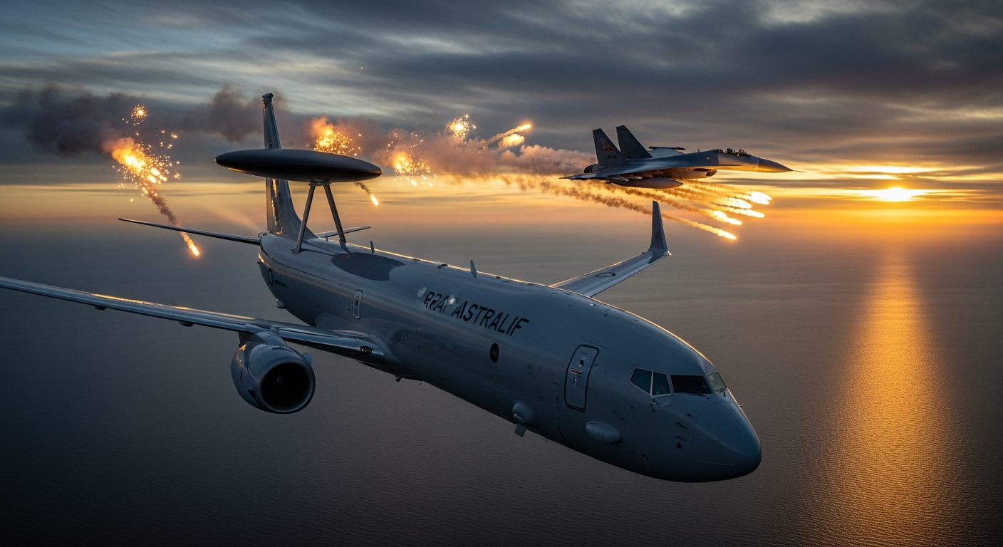 澳洲指控中國戰機對澳軍機施放干擾彈，稱此舉極度「危險」