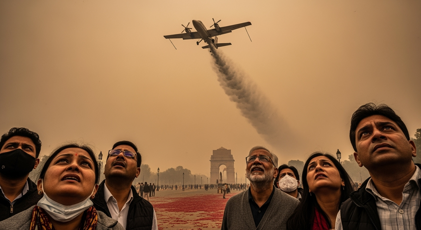 印度在新德里試驗人工降雨，以淨化這座全球污染最嚴重城市的空氣
