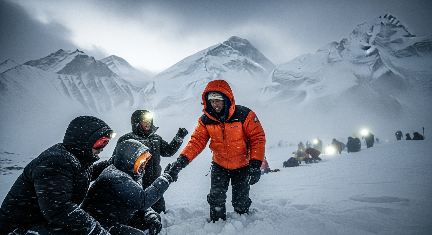 聖母峰登山客描述「極端」狀況，大規模搜救行動持續進行中
