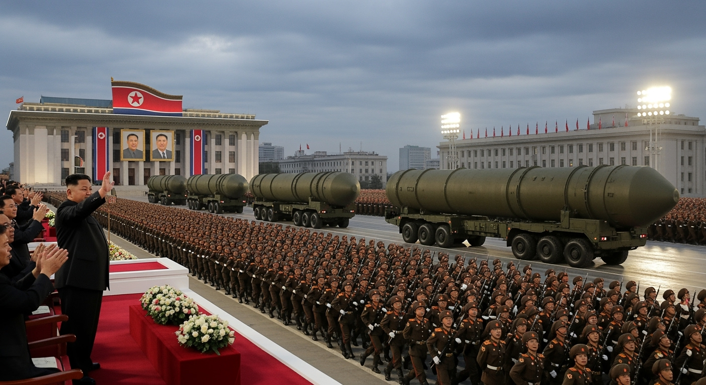 北韓將於閱兵式炫耀核武庫以挑戰西方