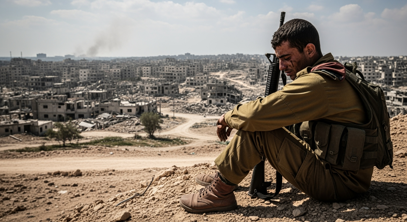 加薩戰火慘烈，以軍PTSD及自殺率激增