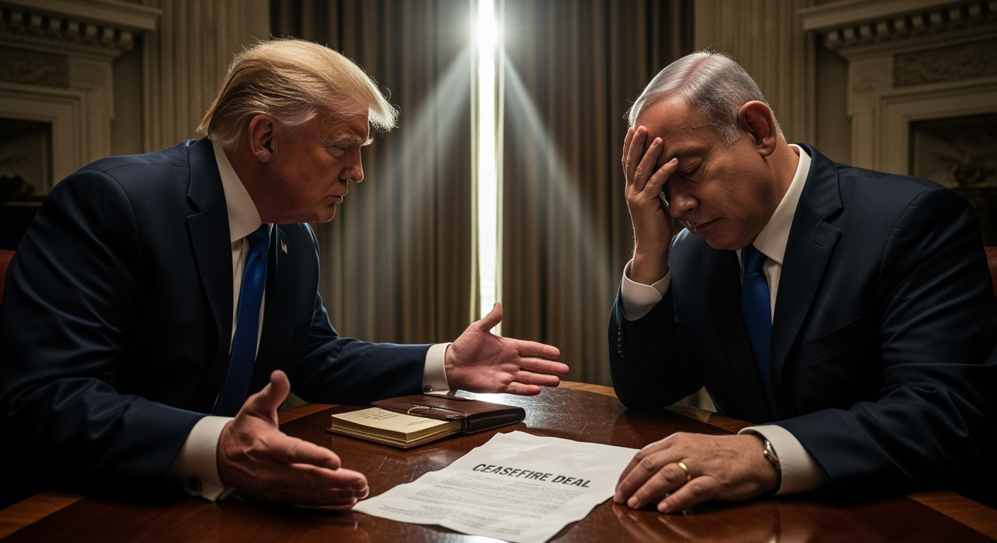 川普利用美國的影響力，引導內塔尼亞胡走向停火協議