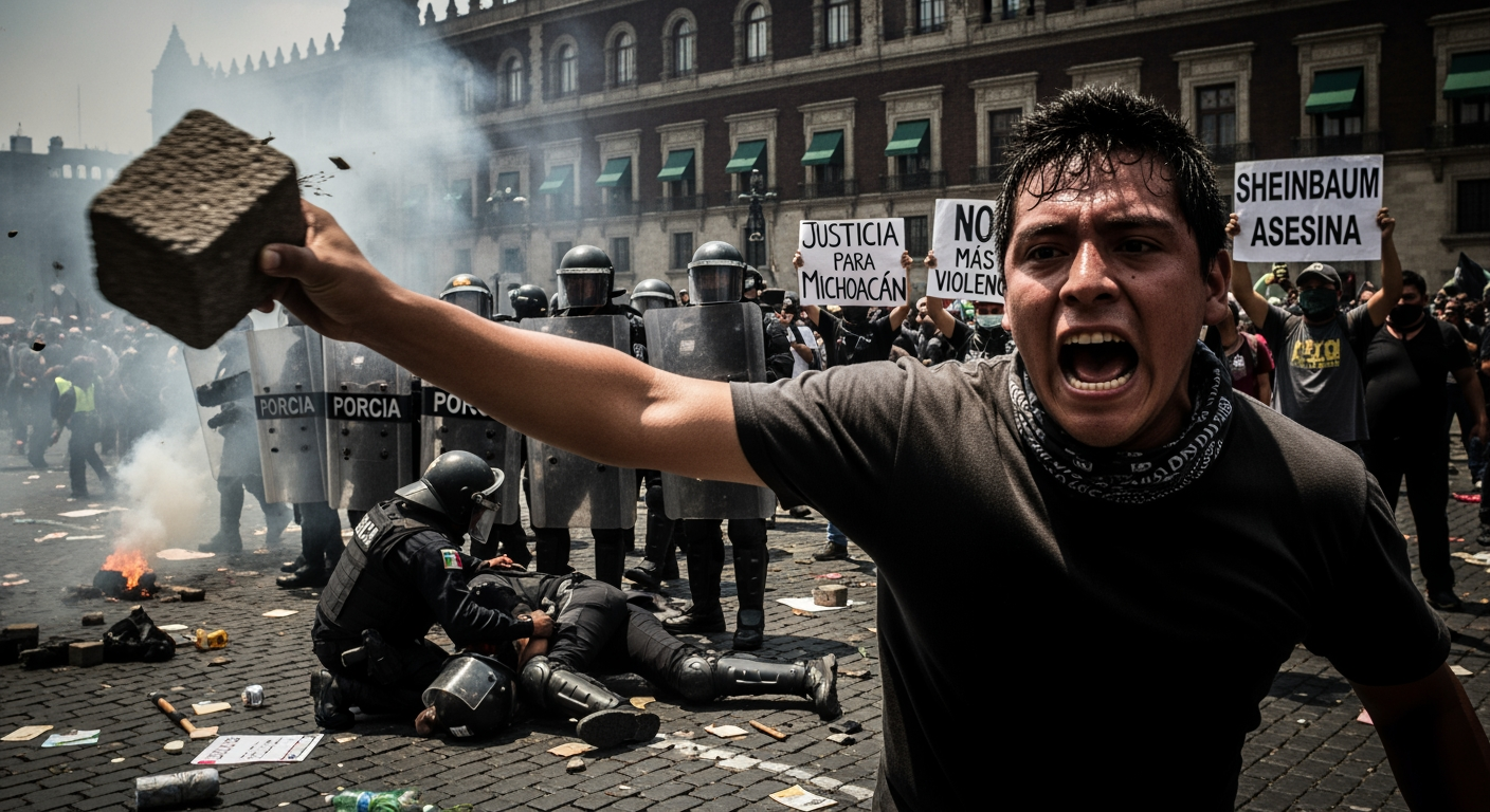 墨西哥Z世代抗議總統活動演變為暴力衝突，市長之死引爆怒火