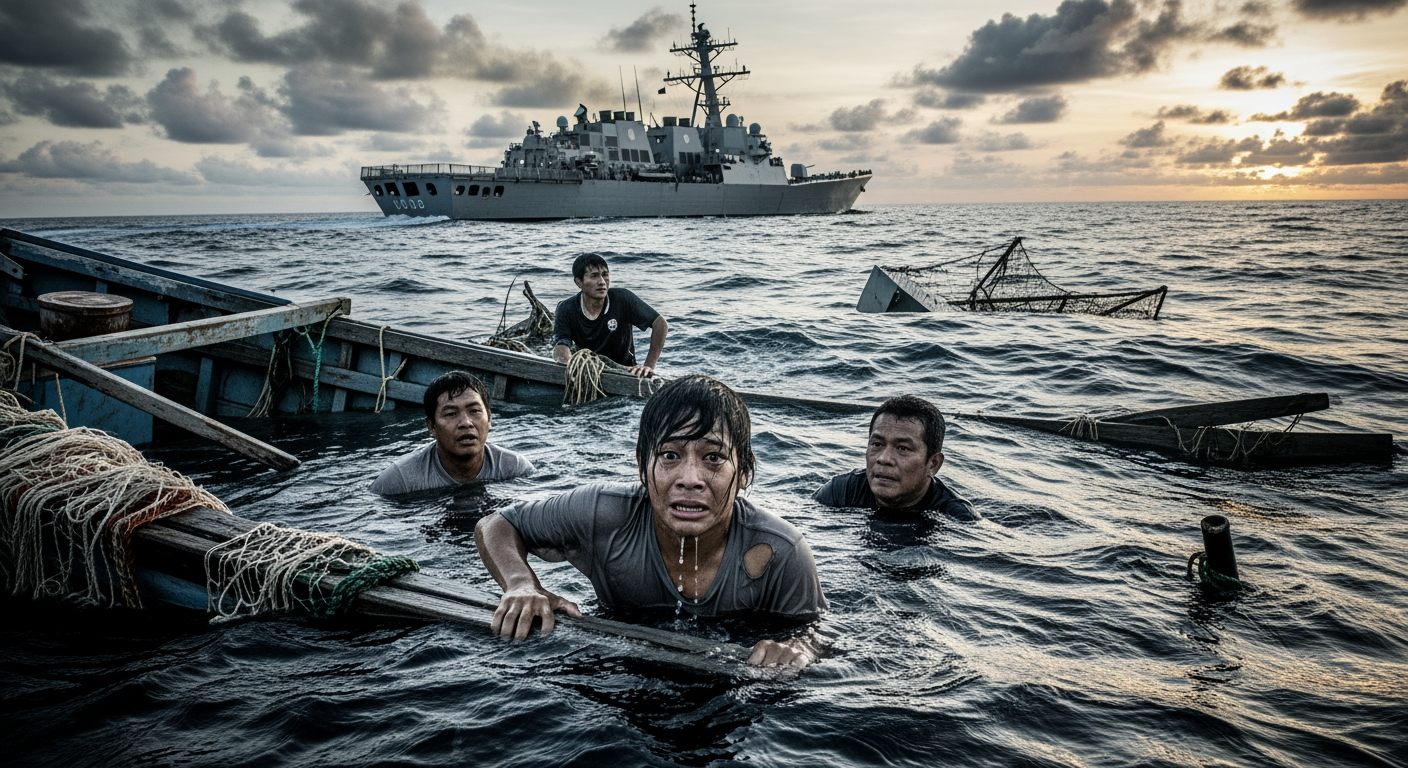 美國在太平洋襲擊另一艘涉嫌運毒船隻造成三人死亡，同時川普暗示可能與馬杜洛會談