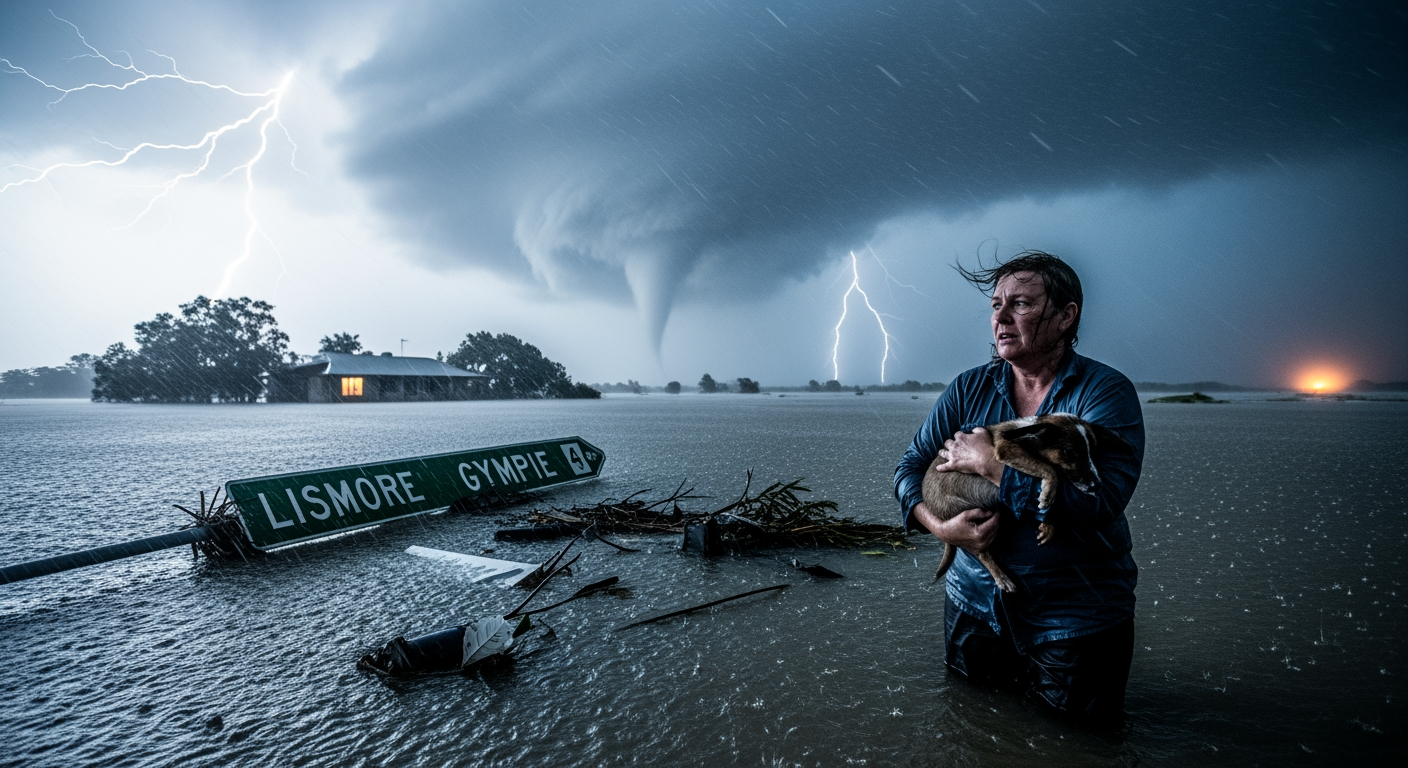 風暴侵襲昆士蘭與新南威爾斯北部，氣象局警告防範冰雹、暴洪與龍捲風