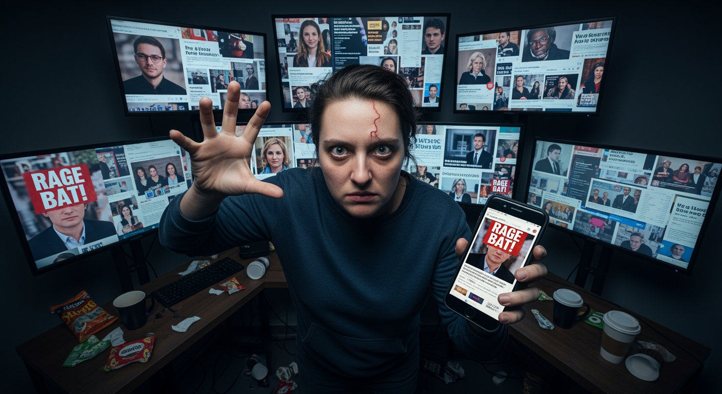 「憤怒誘餌」（Rage bait）獲選牛津大學出版社年度詞彙