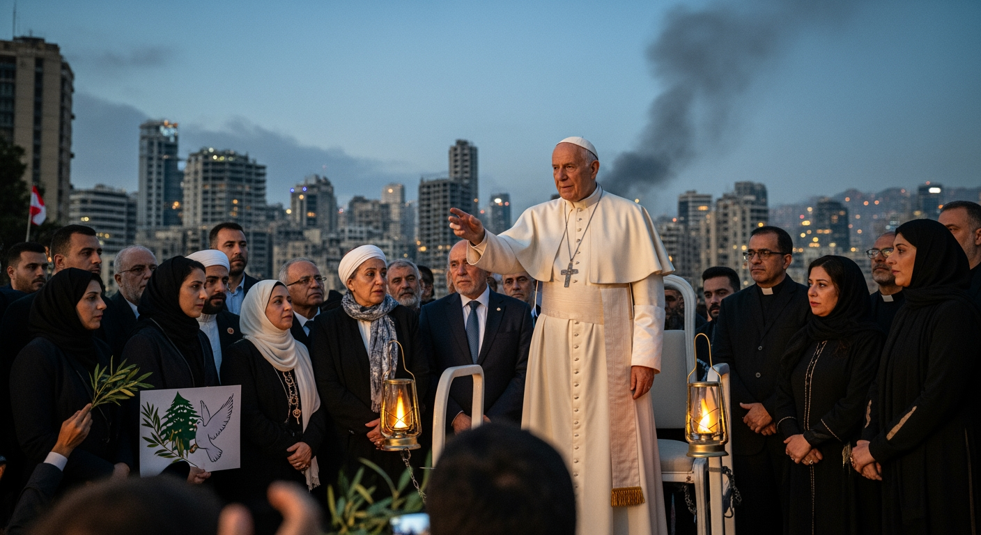 教宗李奧呼籲黎巴嫩領袖將和平列為首要任務