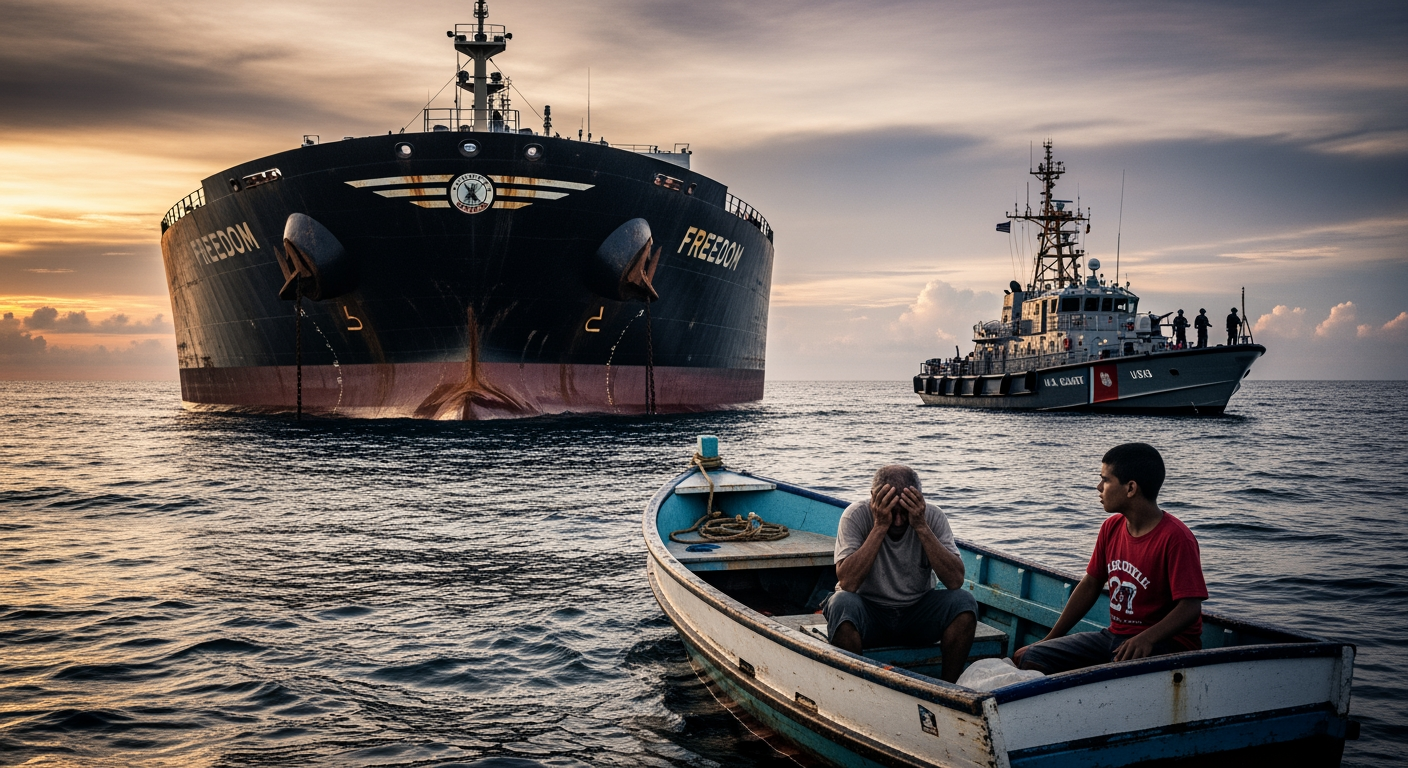 川普稱美國在委內瑞拉外海扣押「超大型」油輪