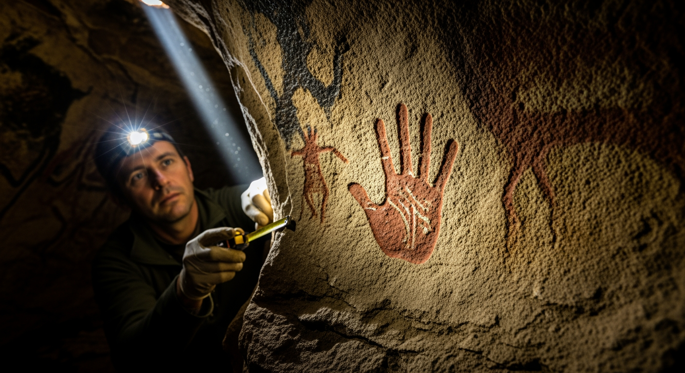 印尼洞穴發現之手印恐為全球已知最古老岩畫