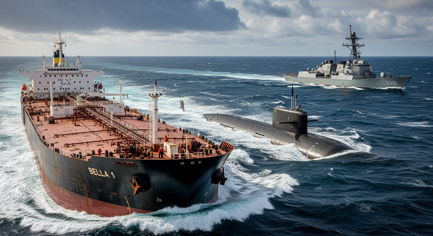 據報俄羅斯派遣潛艇護送遭美國追蹤的「影子艦隊」油輪