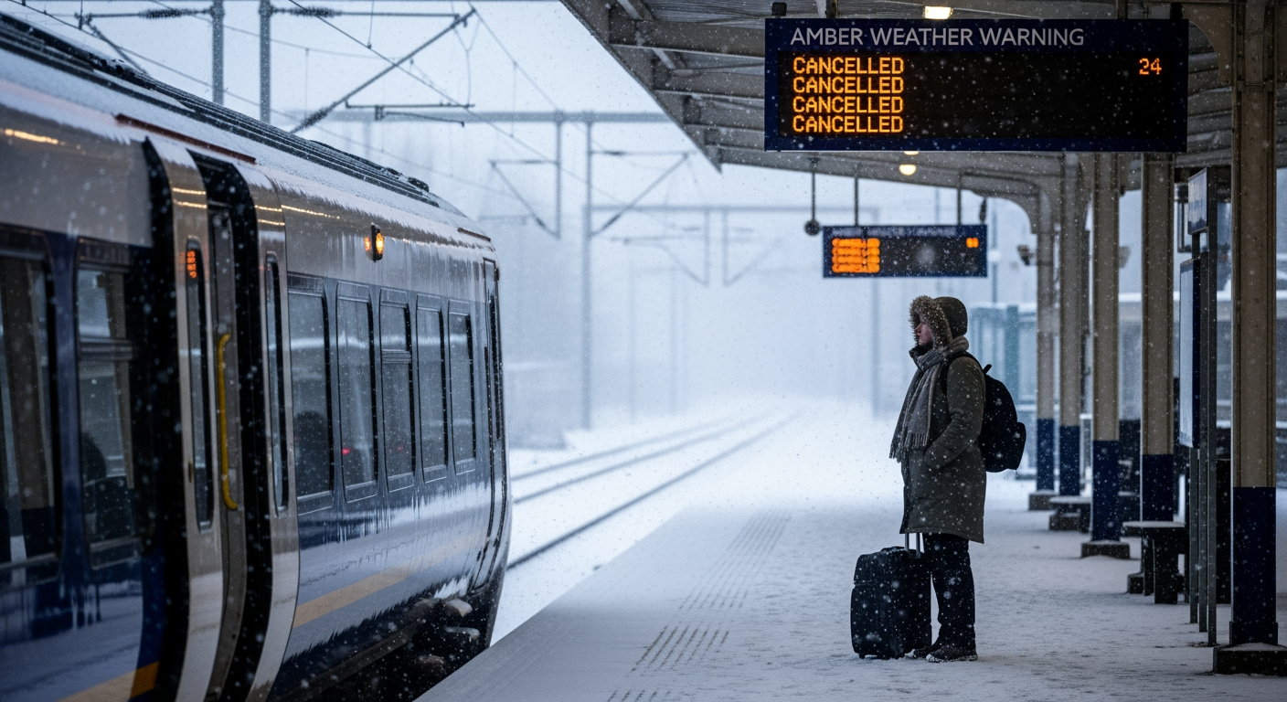 大雪紛飛，英國與愛爾蘭部分地區學校停課、交通受阻