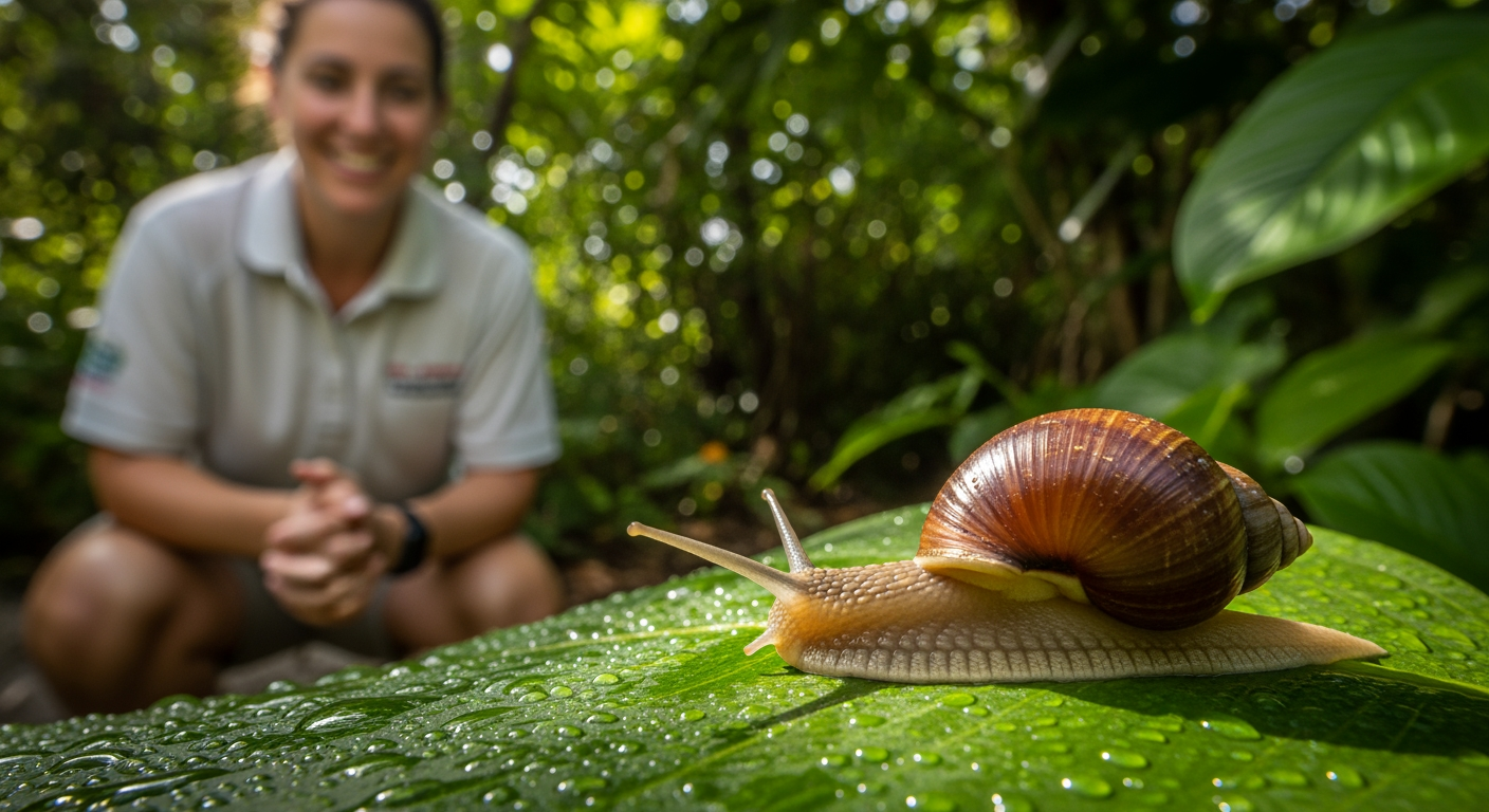曾被認定滅絕的百慕達蝸牛，經十年復育現已生機勃勃