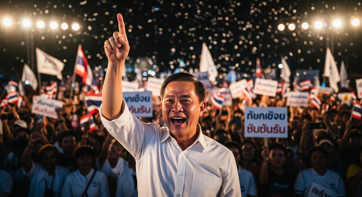 泰國總理所屬政黨有望贏得大選，重創民主陣營