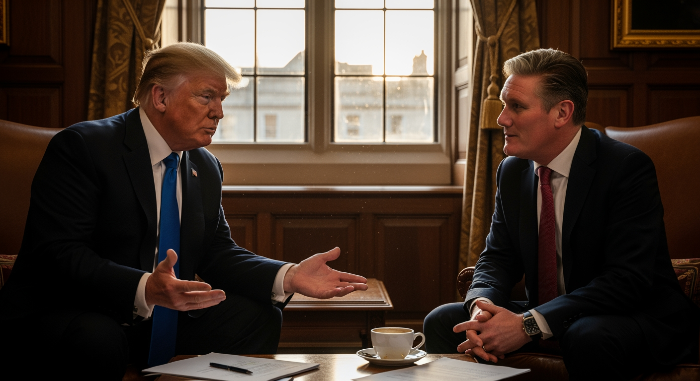 川普在與施凱爾通話後，淡化了對英國查哥斯群島協議的批評