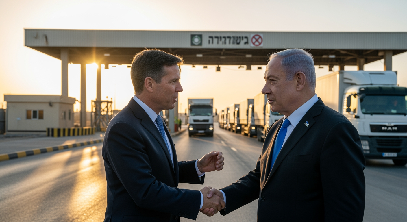 拉法過境點重新開放通往加薩後，美國特使史蒂夫·維特科夫將在以色列會見納坦雅胡——最新動態