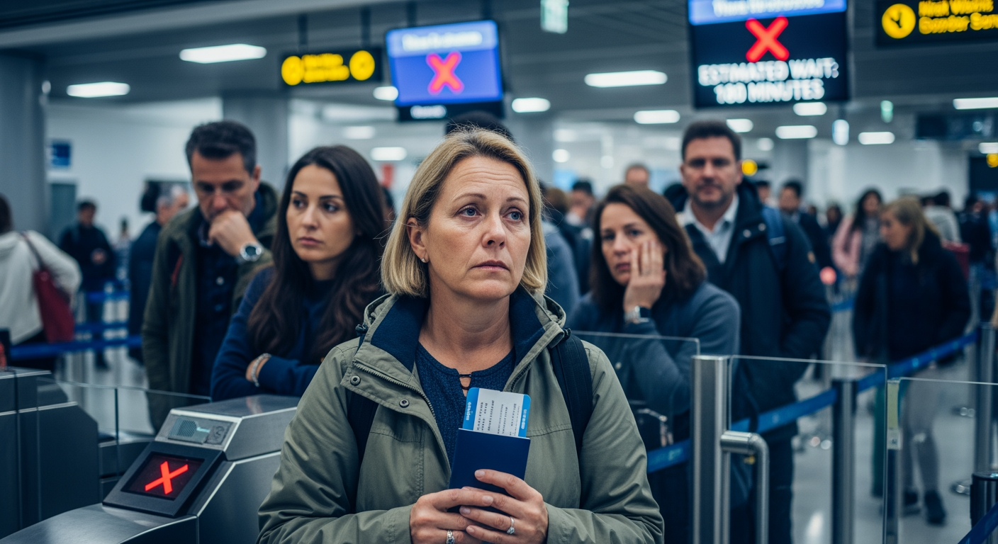 機場表示：歐盟新出入境系統導致長達三小時的延誤