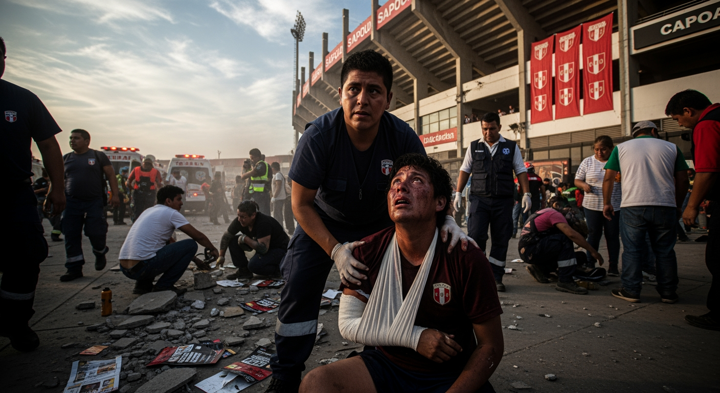 秘魯足球場賽前活動發生意外，造成1死數十傷