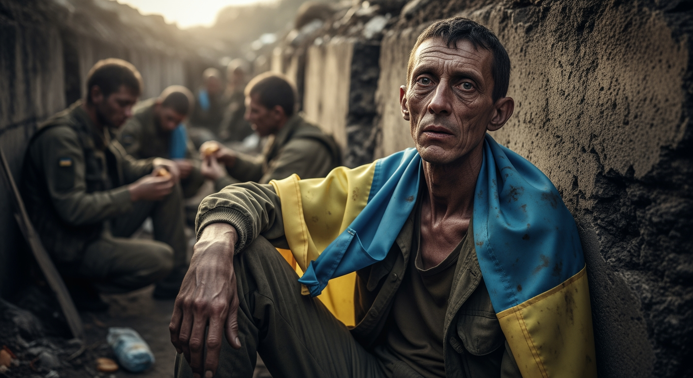 缺乏食物與水，烏克蘭士兵在前線日漸消瘦