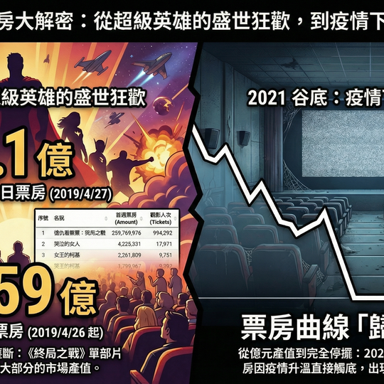 2016以來，台灣電影歷史票房統計最高與最低 #十年電影票房大解密 #數據視覺化